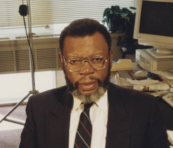 Psychologist Robert Williams in his office
